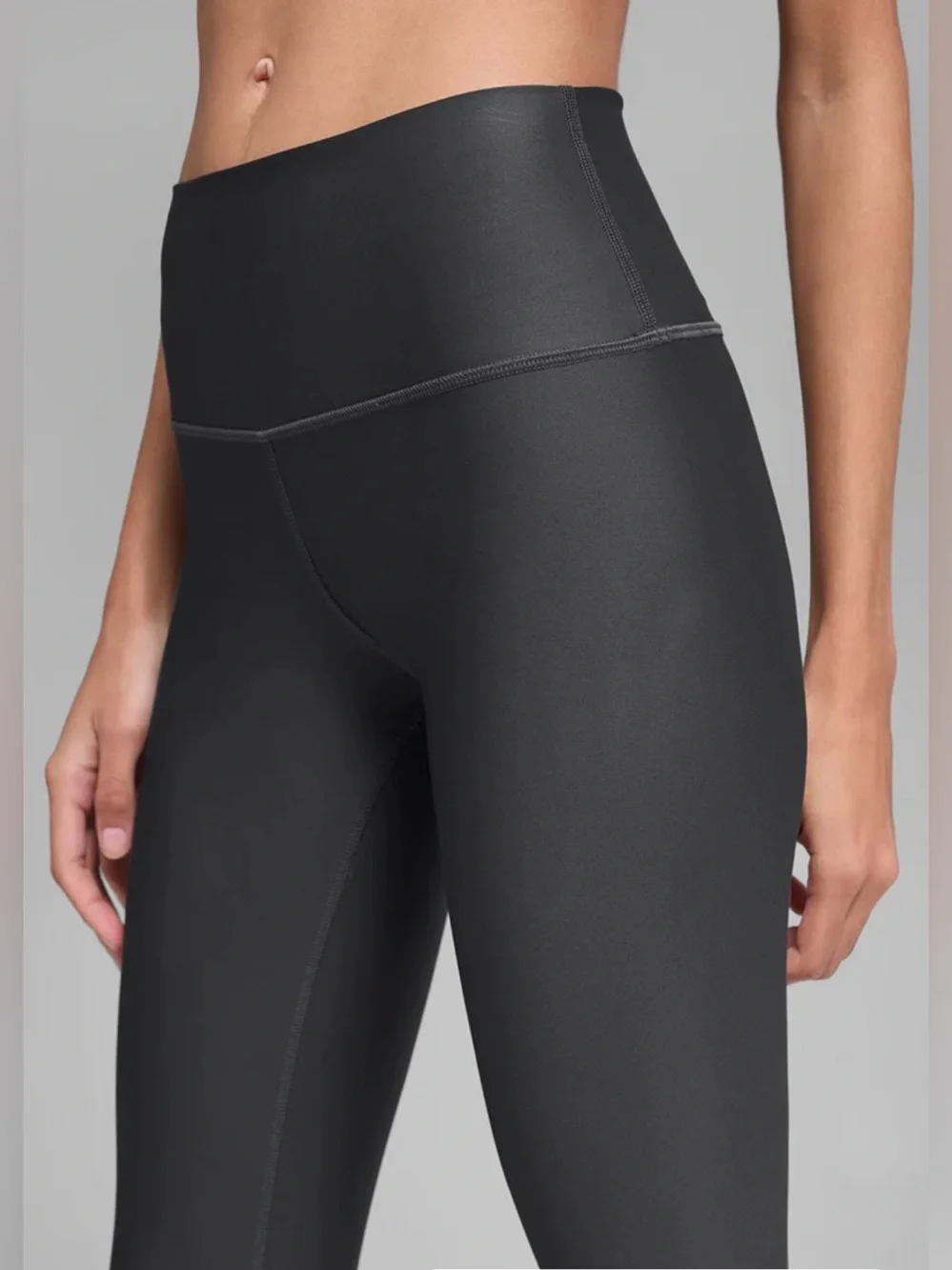 ALO Yoga 7/8 High-Waist Airlift Legging, Anthracite Dark Gray, Large NWT